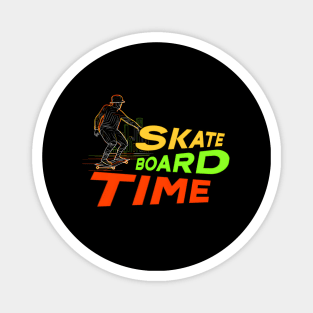 Skateboard Art Design inspirational quotes all day skate Magnet